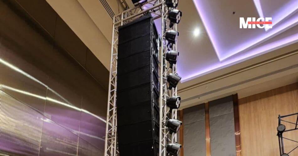 Lighting Equipment Rental in Thailand, showcasing professional audio rental services
